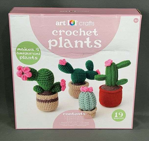 Brand New Crochet Cactus Craft Kit. This Makes 4 Cacti