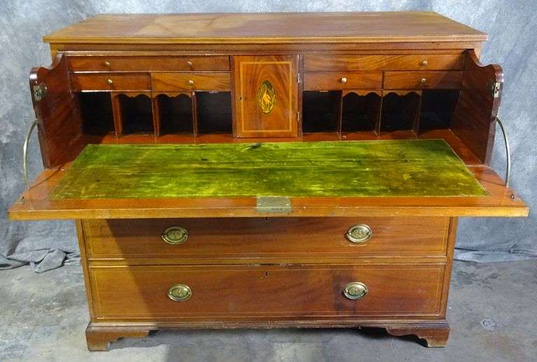 Excellent Federal Style Antique Mahogany Butler's Chest with Drop Front ...