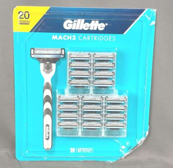 Pack Of 20 Gillette Mach3 Cartridges. Package has been opened but contents are fine.