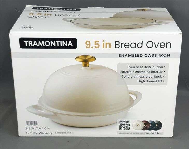 Brand New Very Cute, Tramontina 9.5" Bread Oven. Made from enameled cast iron.