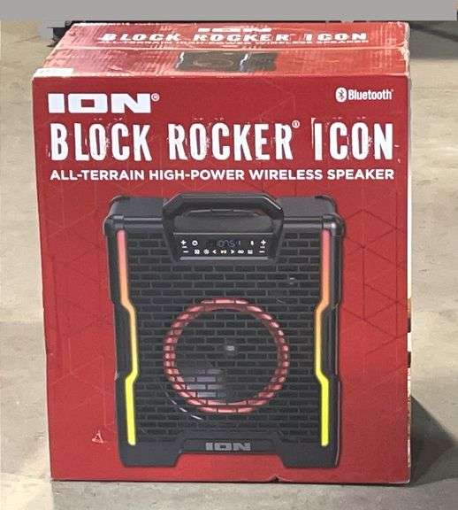 Block Rocker Battery Replacement Brand New ION Audio Block Rocker, All-Terrain Rechargeable Bluetooth ...