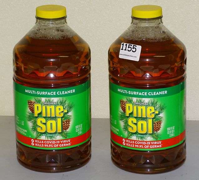 2 New 100 Fl Oz. Bottles Of Pine Sol. Both for one money.