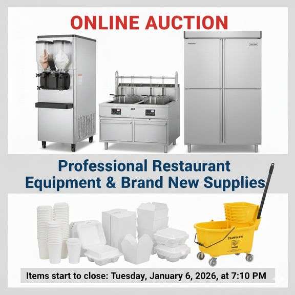 Professional Restaurant Equipment & Brand New Consumables