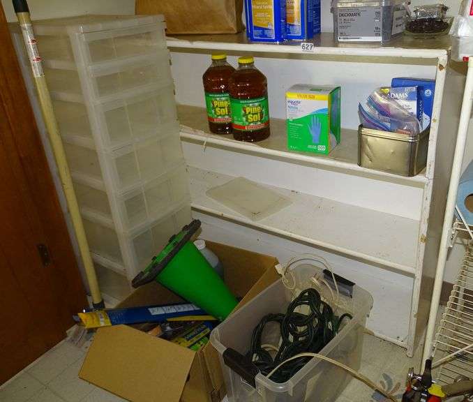 White 2 Shelf Bookcase. 39.5"x48"x11".  Contents NOT INCLUDED.