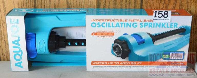 New AquaJoe Oscillating Sprinkler. Covers up to 4,000 square feet.