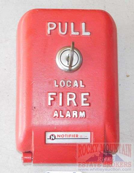 Vintage Fire Alarm with Key.