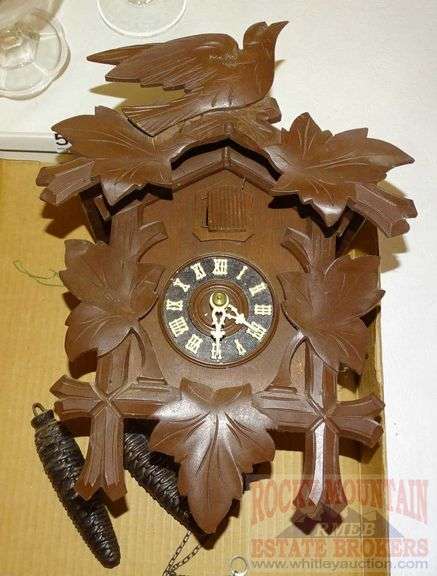 Vintage 2 Weight Made in Germany Cuckoo Clock.