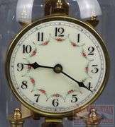 Beautiful Anniversary Clock With Glass Cloche, 12" High