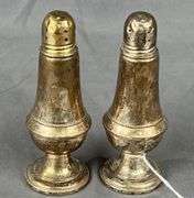 Pair of Newport Weighted Sterling Salt & Pepper Shakers. 2 times the money. Total price is quantity times bid price.  316.8 grams total weight.