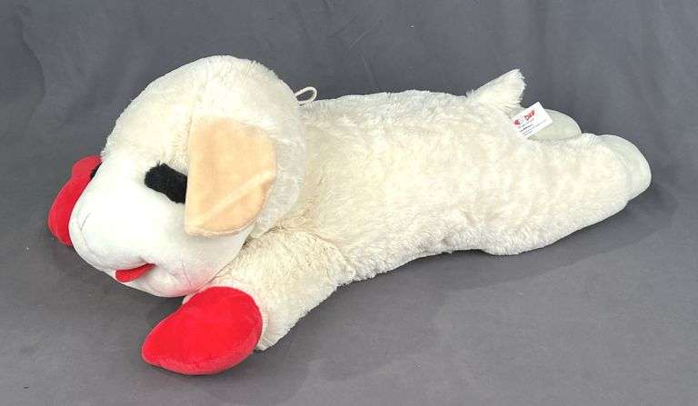 Brand New Multipet Jumbo Plush "Lamb Chop" Dog Toy. 24" Long.