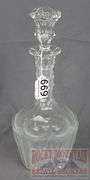 Heavy Lead Crystal Decanter. 13.5" high.