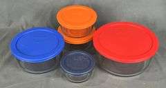 Asst. Pyrex Store It Glass Bowls and Lids. Refrigerator, Freezer and Microwave Safe. All for 1 Money.