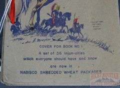 Very Cool Vintage 1949 Straight Arrow "Injun-Uity" Manual. This is a cool give-away from Shredded Wheat cereal boxes. You got a card in every box. This is a partial set of 36 Injun-uities cards with some duplicates.