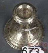 Lord Silver Weighted Sterling Candle Holder. 4" High. 218.5g.