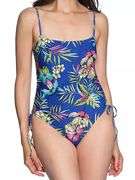 Brand New Loft Ladies Tropical Blue 1-Piece Swimsuit, Size Small. With UPF 50+, removable cups, adjustable straps & 4-way stretch.