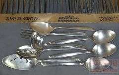 Oneida Stainless Mid-Century Flatware Set Complete for 6 with Serving Pieces, Extra Forks and Knifes. All For One Money.