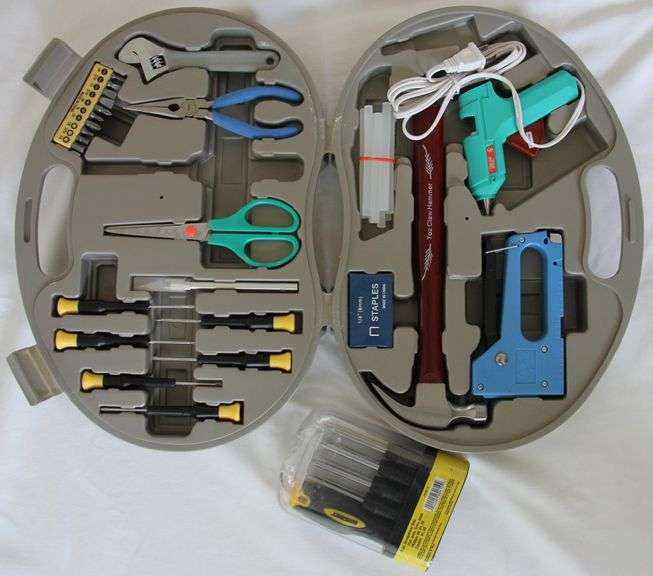 Portable tool kit and screwdriver set. Tool set is missing one piece. Both for one money