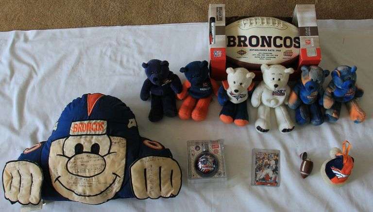 Broncos collectibles, all for one money