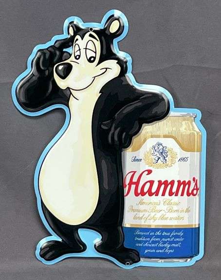 Very Cool Hamm's Premium Beer Tin Sign, 10.5"x7".