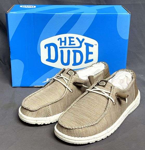 Brand New Ladies Size 9, Hey Dude "Wendy Stretch Sox" Walnut Slip-On Shoes.