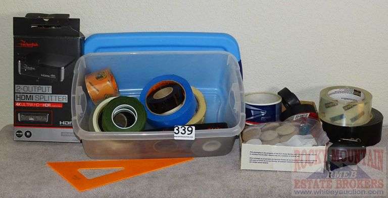 Asst. Gorilla, Masking, Packing & Other Tape, Rocketish 2-Output Splitter & More. All for one money.