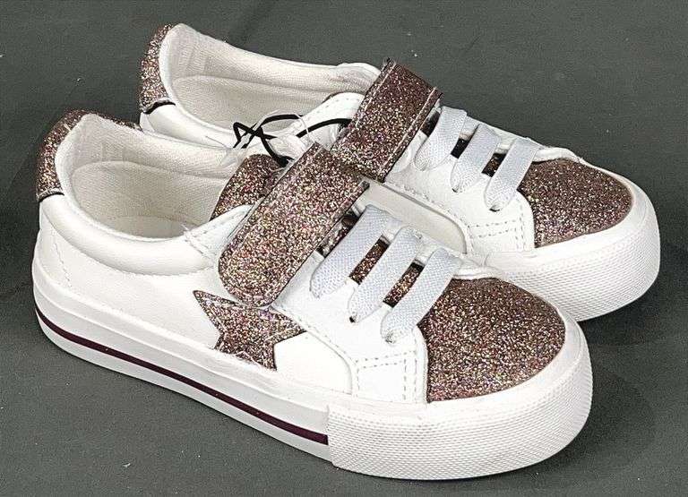 Brand New Super Cute Girl's Size 7, Glittery Play Shoes.