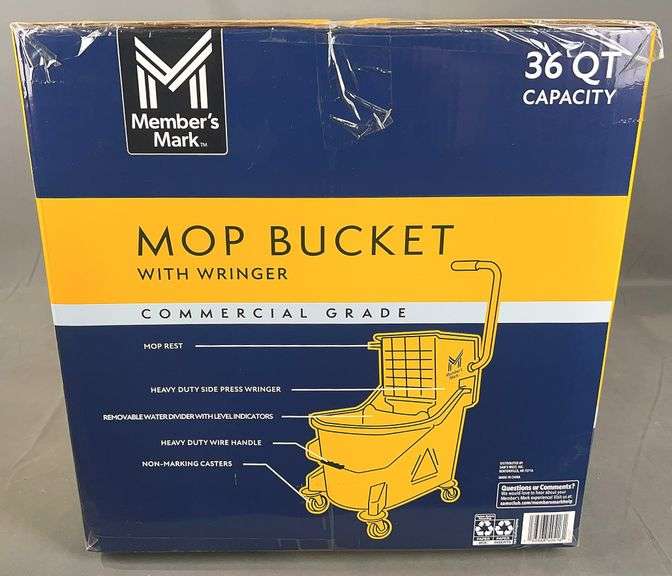 Brand New 36-Quart Commercial Grade Mop Bucket with Wringer - New in Box