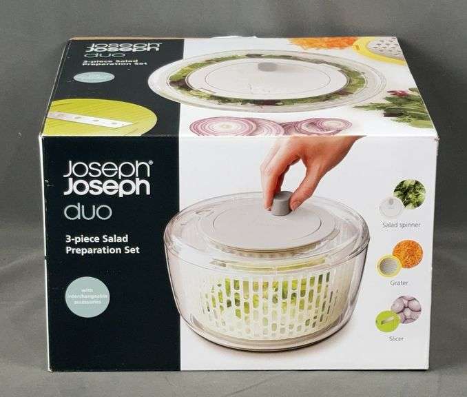 Brand New Joseph Joseph Duo, 3-Piece Salad Preparation Set.