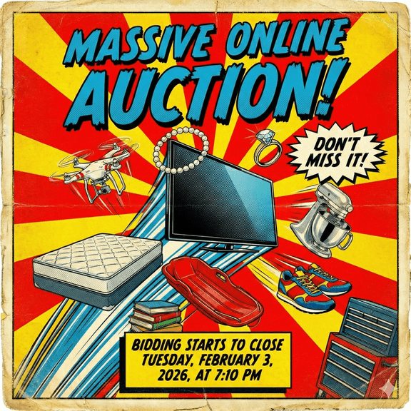 Massive Silver, New Merchandise, Jewelry & More Online Auction