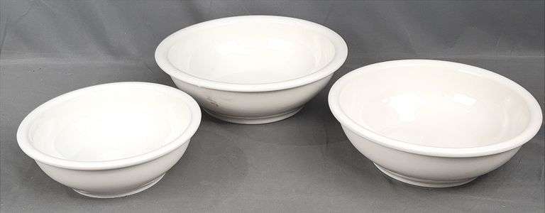 3-Piece Pier-1 White Nesting Bowl Set. All for one money.
