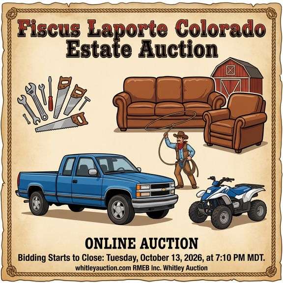 Fiscus Trust Laporte, Colorado Estate & More Online Auction