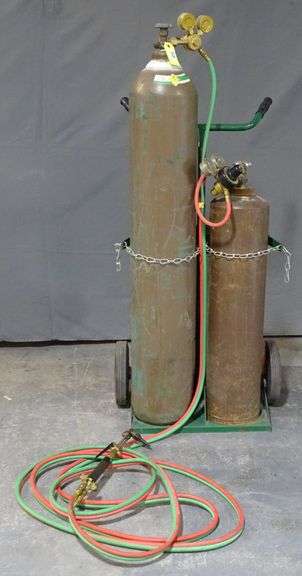 Oxy-Acetylene Set with Craftsman Torch & Heavy Duty Rolling Cart