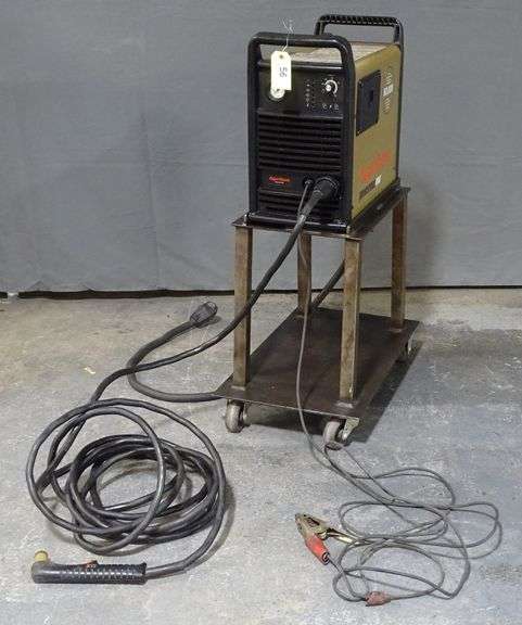 Hypertherm Powermax 600 Plasma Cutter on Rolling Stand