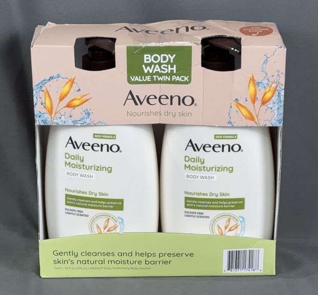 2 New 33 ounce bottles of Aveeno Daily Moisturizing Body Wash. 2 times the money. Total bid is quantity times bid price.