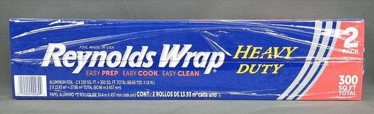 Brand New 2-Pack Reynolds Wrap Heavy Duty 18" Aluminum Foil.