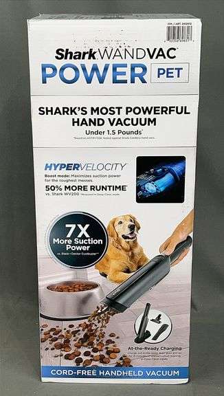 Brand New Shark Power Pet WandVac - Cord-Free Hand Vacuum.