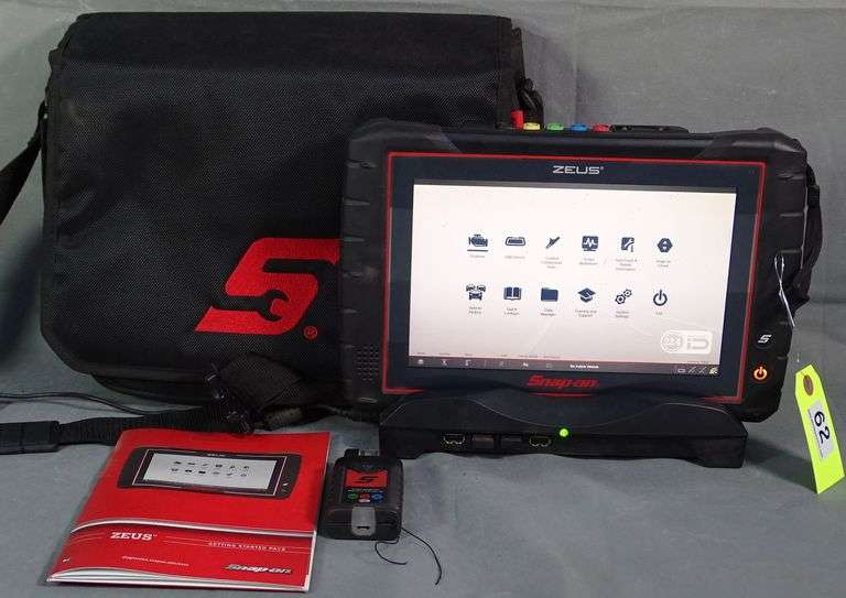 Snap-On Zeus OBD2 Scope Module M4 Scanner W/ Starting Guide & Charger