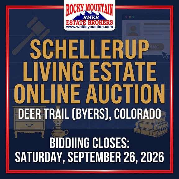 Schellerup Living Estate Deer Trail (Byers), Colorado ONLINE AUCTION