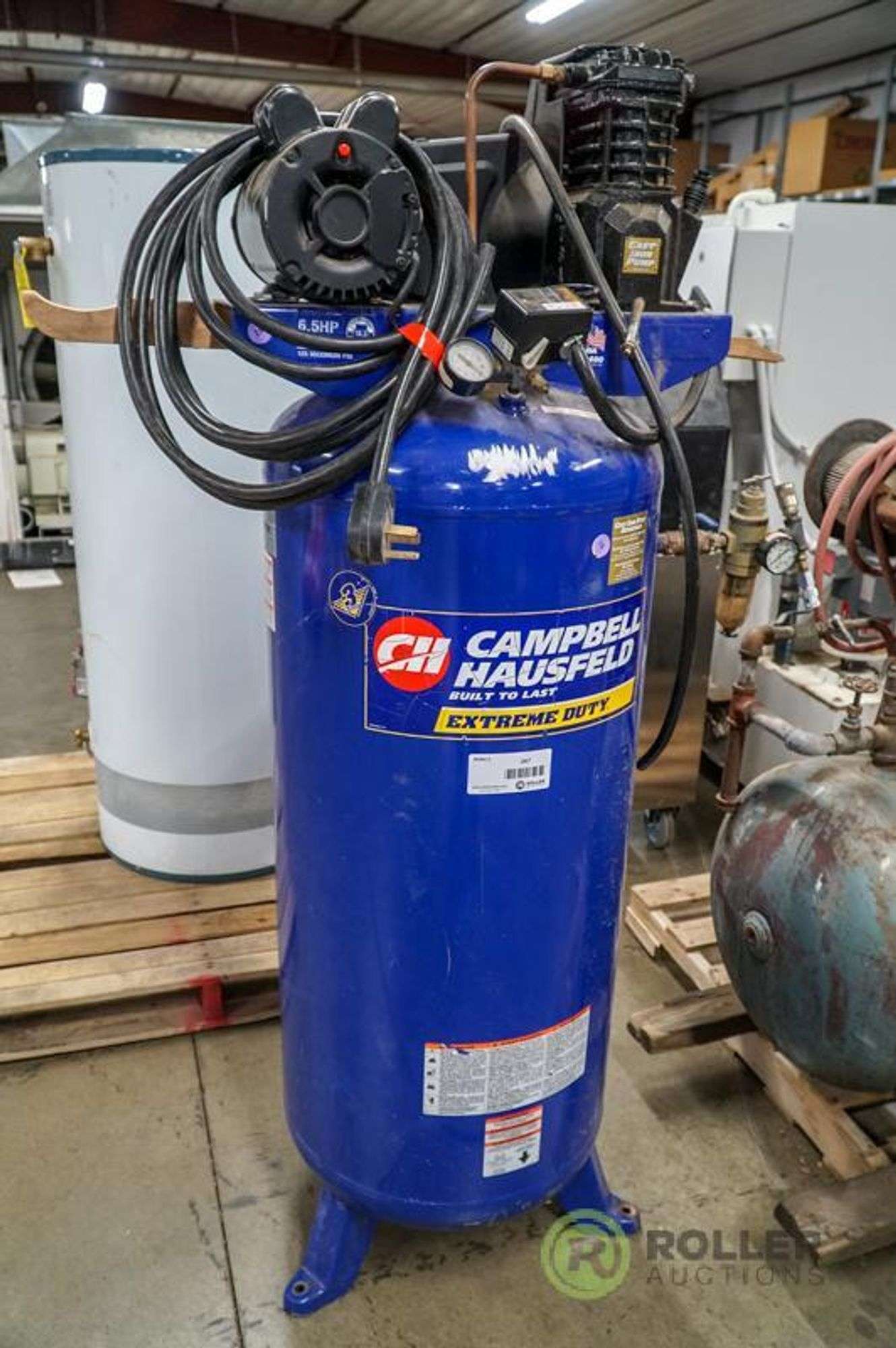 Campbell Hausfeld VT627503AJ 60-Gallon Air Compressor, 6.5Hp, 240V