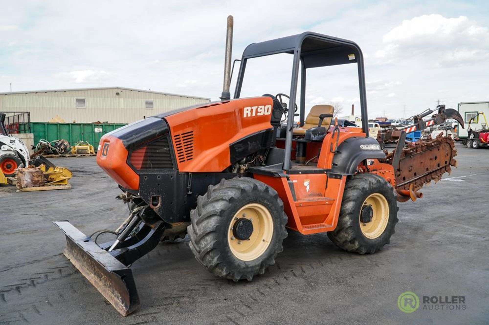 2003 Ditch Witch RT90 Ride On Trencher, 4.5L John Deere Diesel