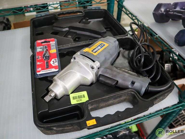 Nikota 1/2in Impact Wrench with Milwaukee Impact Step Drill Bit