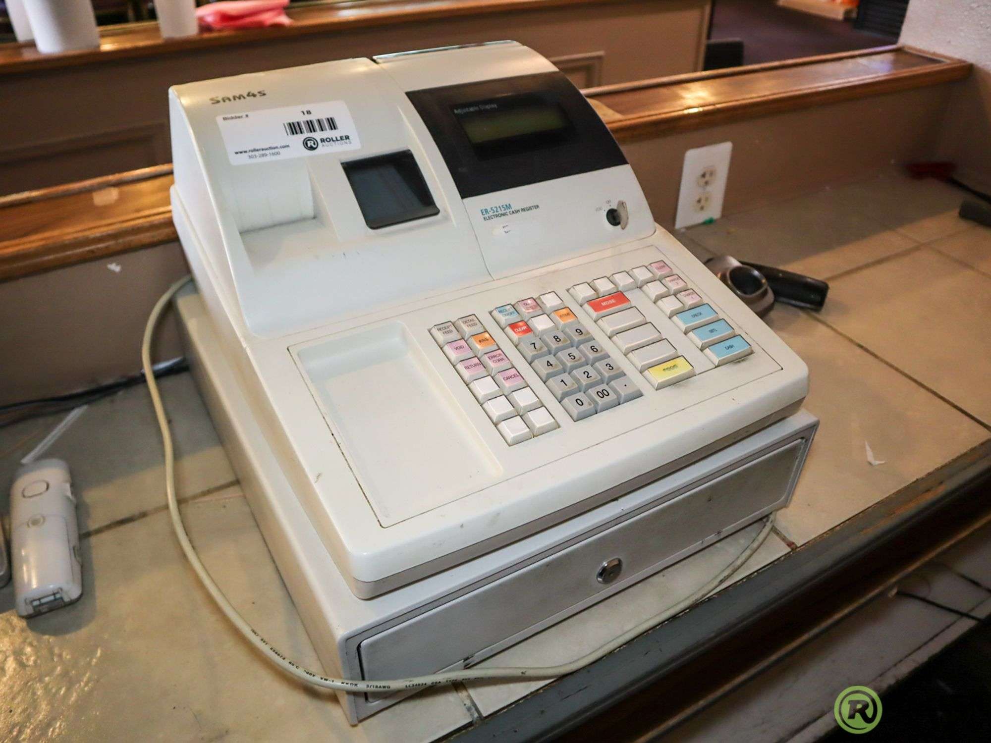 Sam4S ER-5215M Electronic Cash Register - Roller Auctions