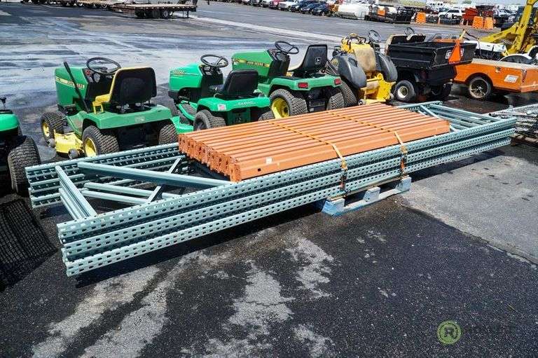 Pallet Racking Equipment Rental Pallet Racking (5) 16' Tall x 42in Deep Uprights, (12) 8' Crossmembers ...