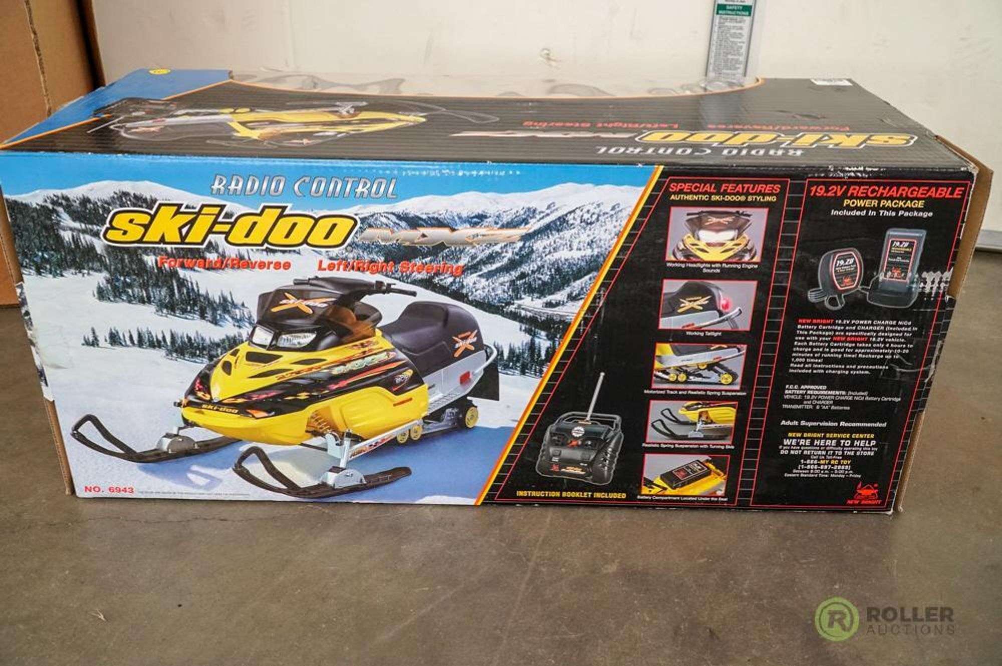 Quality Toys New Bright Ski-Doo MXZ Remote Control Snowmobile