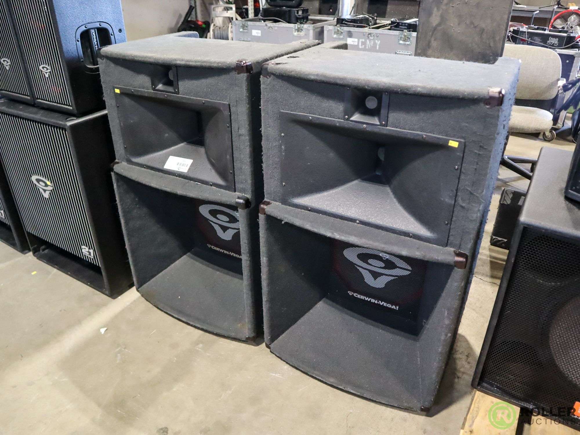 2) Cerwin Vega V35X Subwoofers - Roller Auctions