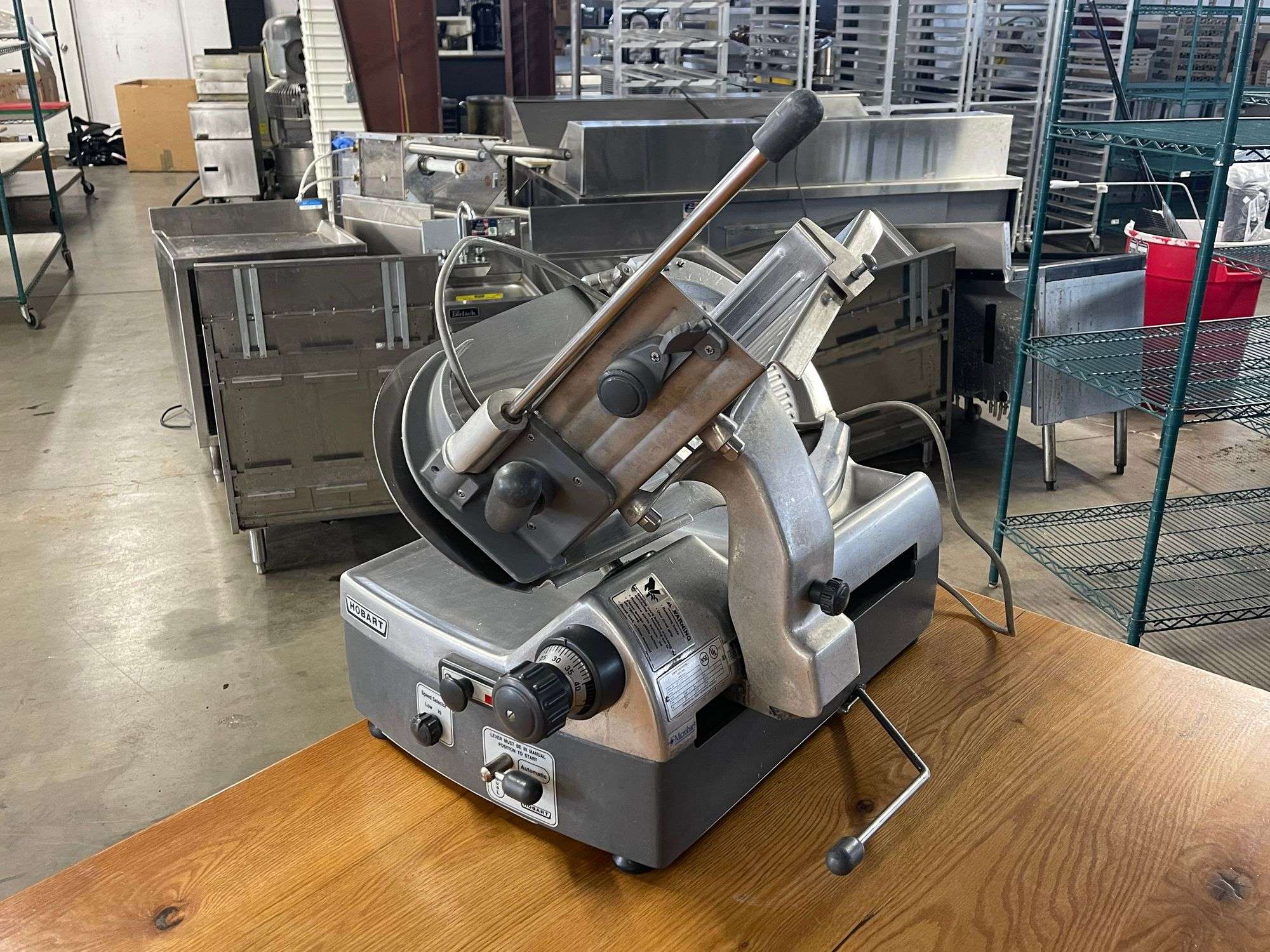 Hobart L800 80qt Mixer with Bowl, Hook and Slicer Attachment
