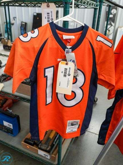 Maillot Réplique Denver Broncos Signé Peyton Manning - Avec Inscription "shérif", Authentifié Fanatics