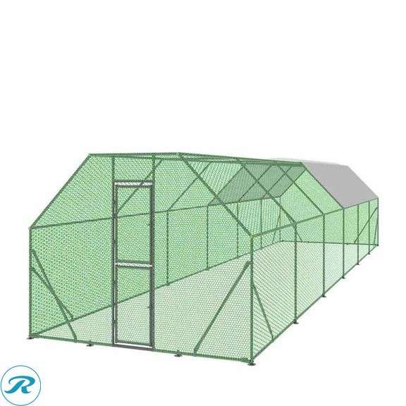 New TMG Industrial TMGCRS1040 Wire Mesh Chicken Run Shelter Coop