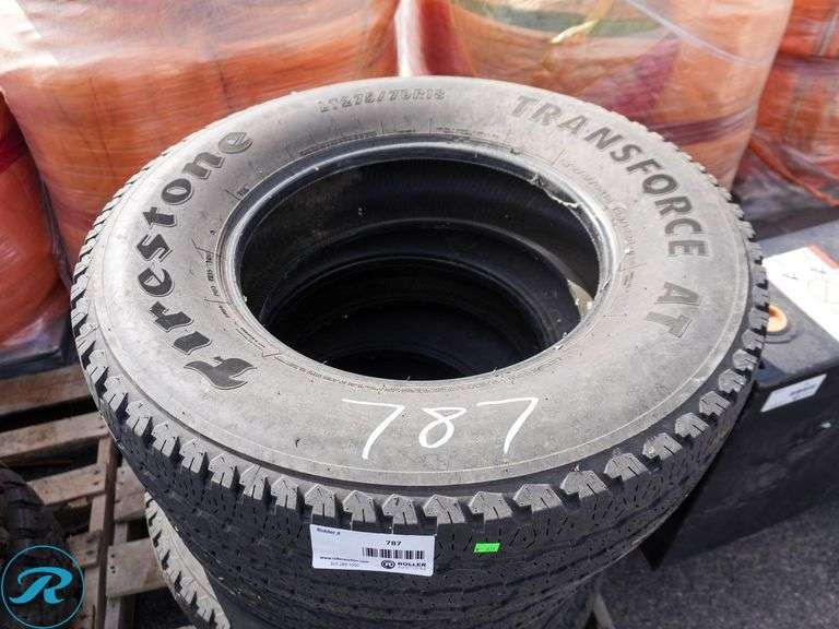 (4) 2022 Firestone TransForce A/T LT275/70R18 Tires - Roller Auctions