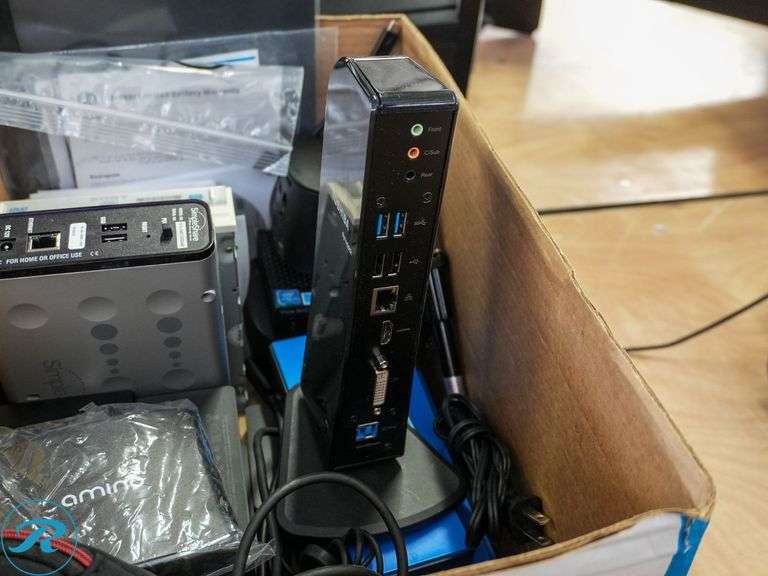 Tray of CPUs, Laptop Docking Stations and Modems Roller Auctions